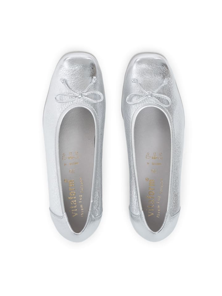 VITAFORM Hirschleder Ballerinas in silber günstig kaufen