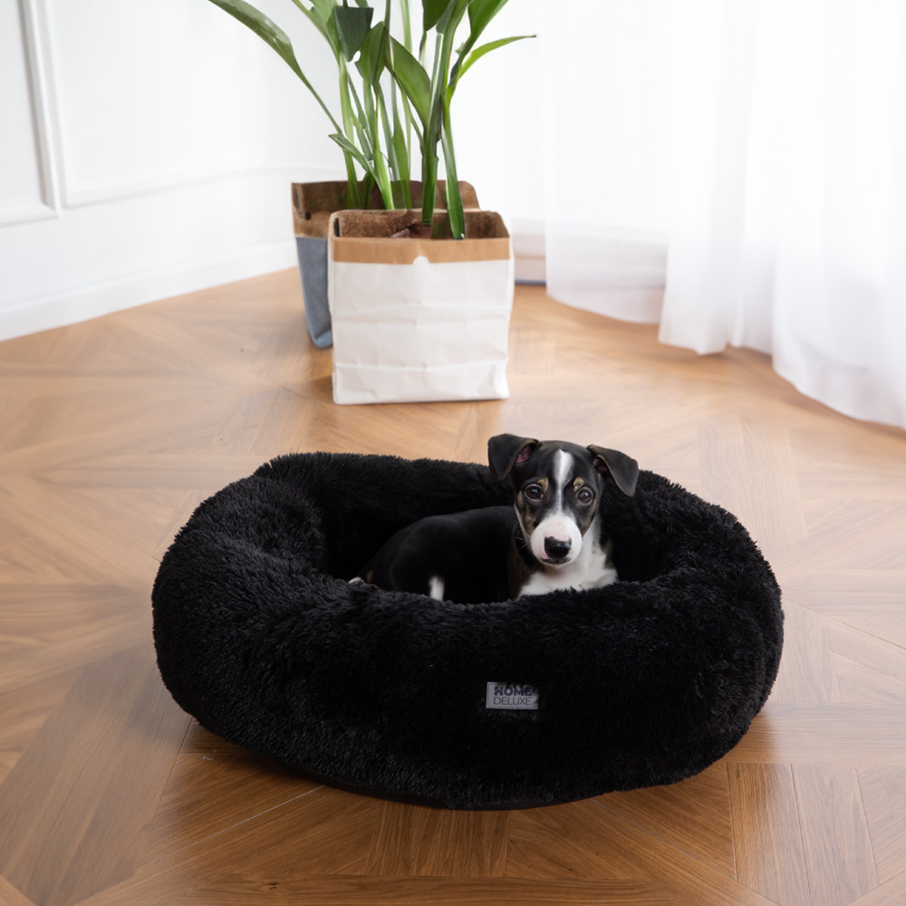 Home Deluxe Haustierbett MUFFIN - Schwarz M