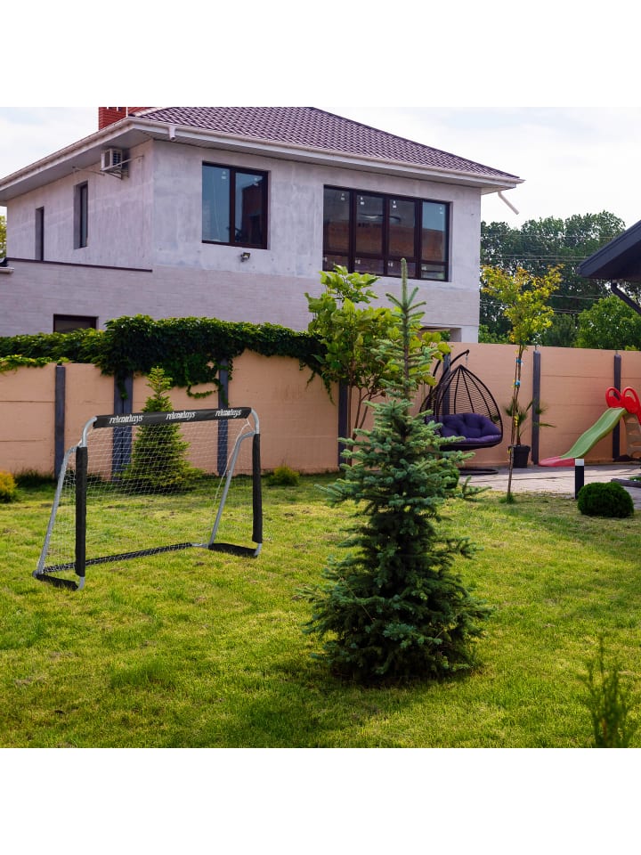relaxdays 2 x Fußballtor in Schwarz - (B)150 x (H)110 x (T)75 cm günstig kaufen onesize