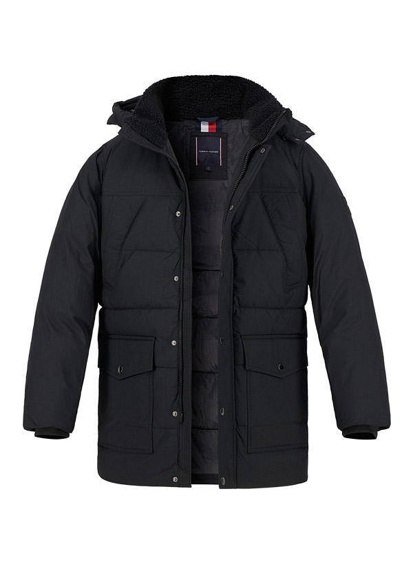 Tommy Hilfiger, Parka, Mikrofaser wasserabweisend, schwarz