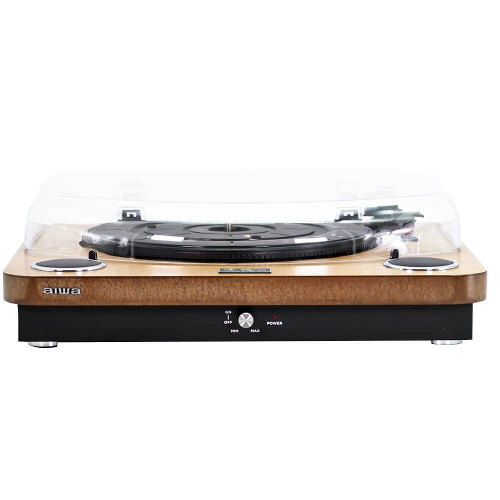 Aiwa GBTUR-120 Plattenspieler BT 3 Geschwindigkeiten FM Vinyl Schallplatten Plattenspieler (Riemenantrieb)