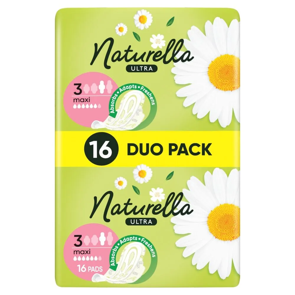 Natūralios „Ultra Maxi Duo“ higieninės servetėlės