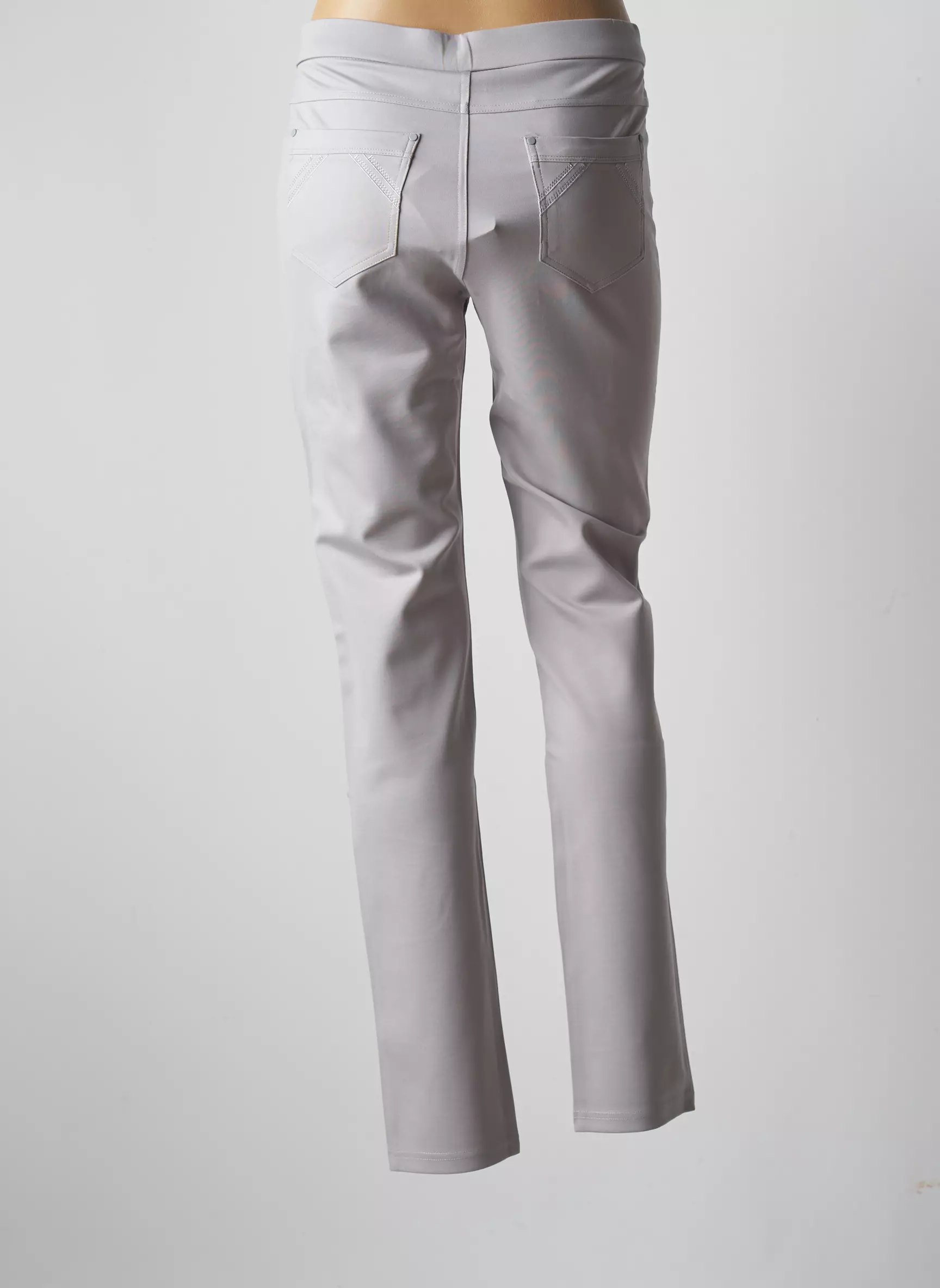 Youline Pantalons Slim Femme couleur gris
