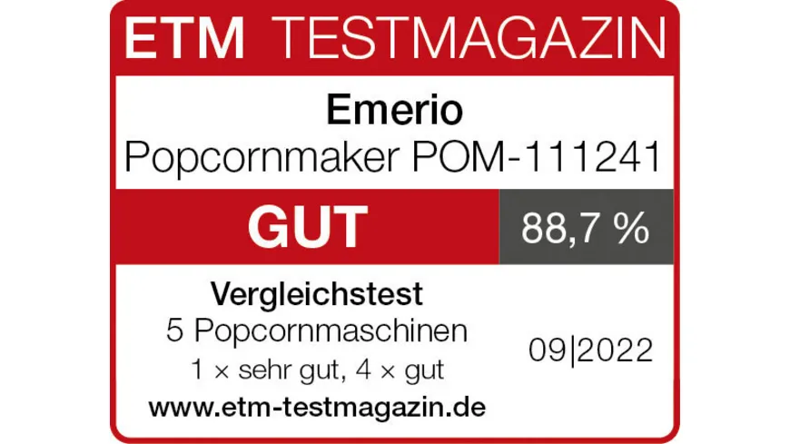 emerio Popcornmaschine POM-111241