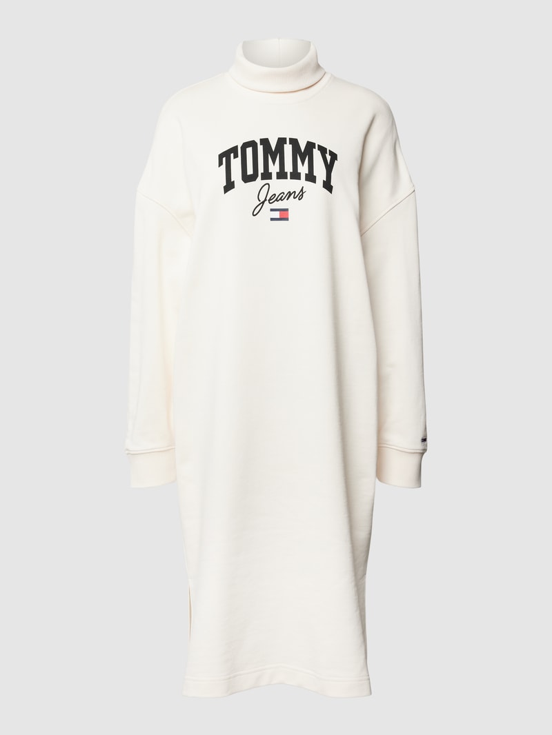 Sweatkleid mit Label-Print Modell 'NEW VARISTY' in offwhite