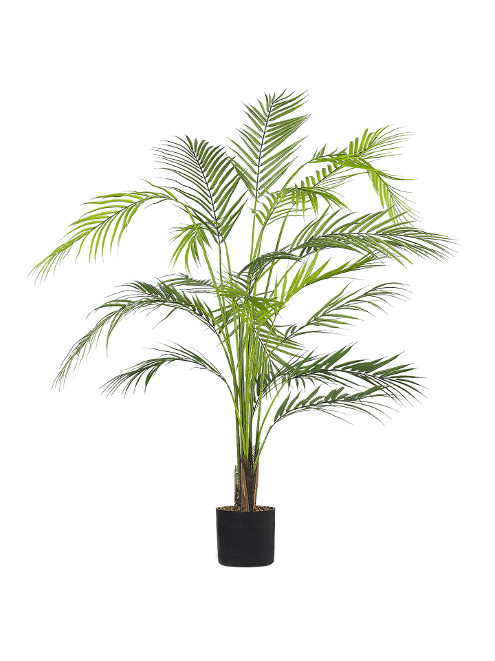 Beliani Kunstpflanze ARECA PALM in Grün/Schwarz - (W) 12 x (H) 124 x (L) 12 cm günstig kaufen onesize