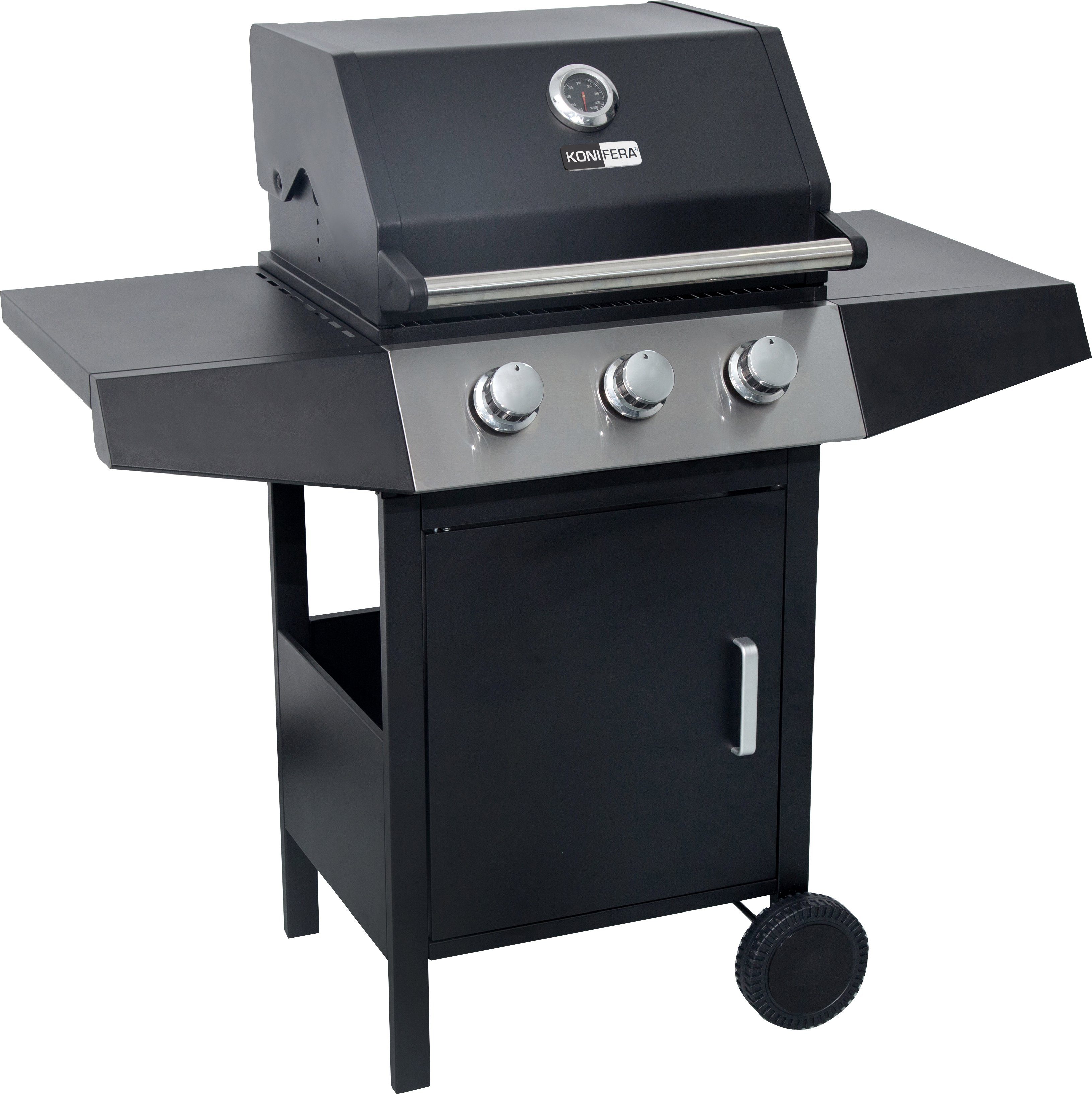 KONIFERA Gasgrill VANCOUVER, 3 Brenner, BxTxH: 112x55x108 cm
