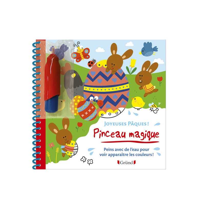 Livre Pinceau magique Joyeuses Pâques - Gründ