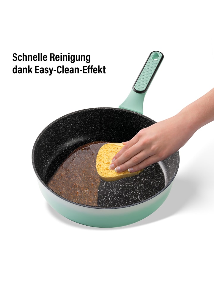 Stoneline Schmorpfanne 28cm mit Deckel in Mint günstig kaufen onesize