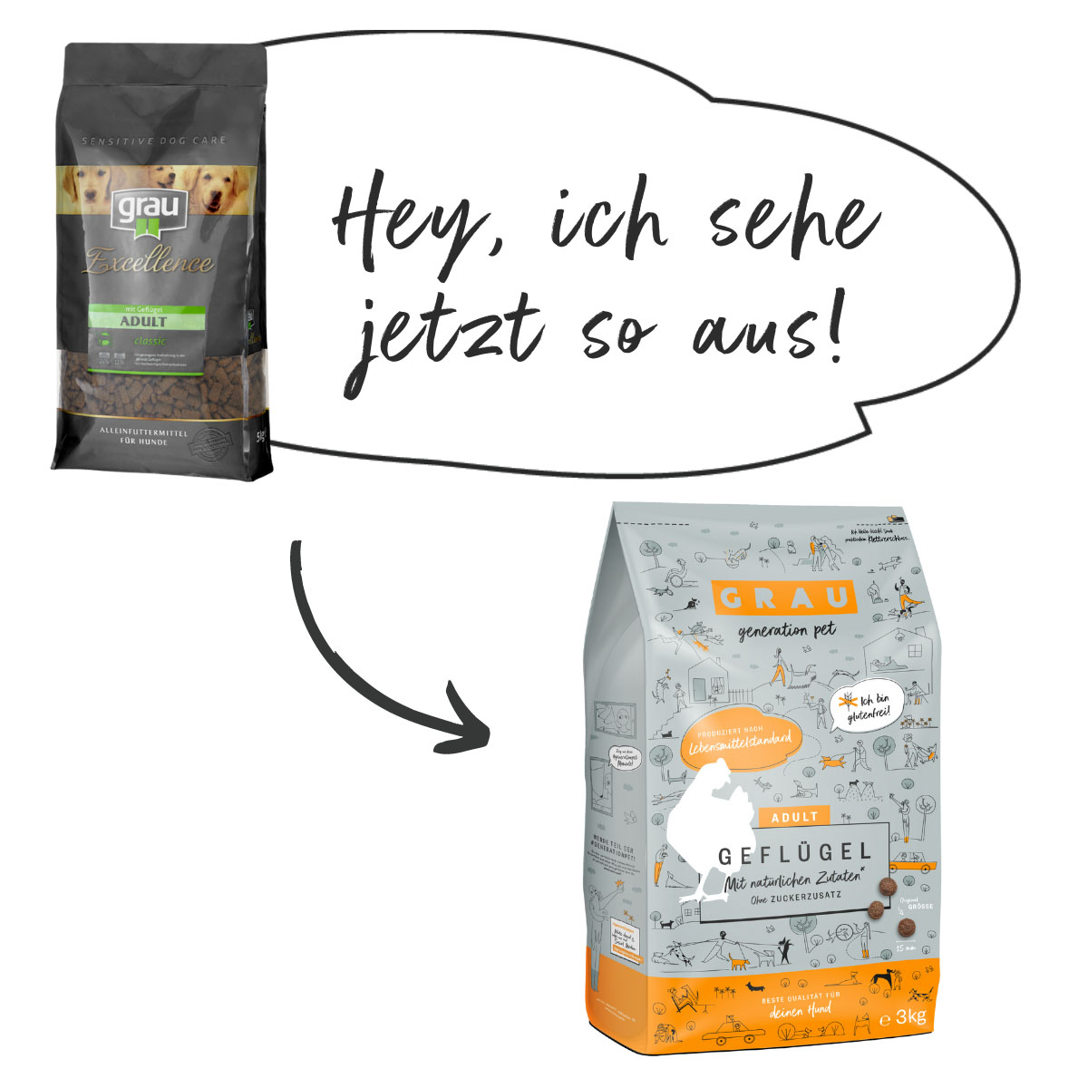 GRAU Hund Adult Geflügel günstig kaufen bei ZooRoyal