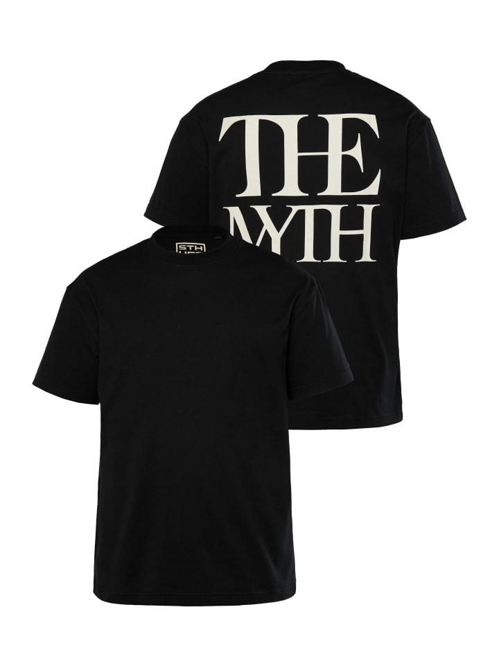 STHUGE Kurzarm T-Shirt in schwarz günstig kaufen
