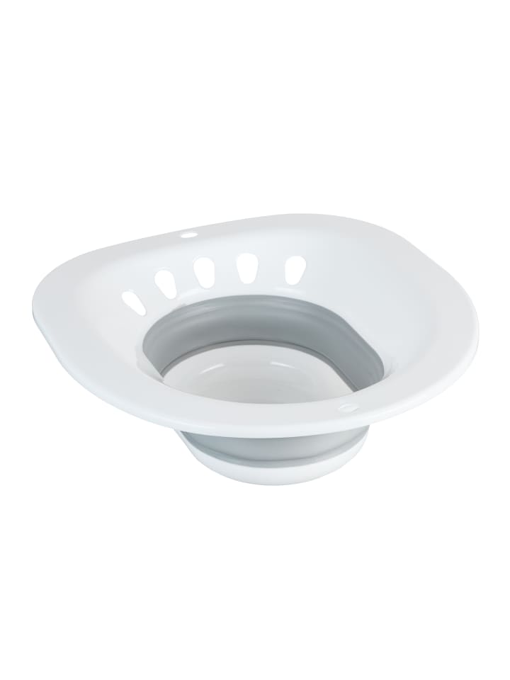 relaxdays Sitzbad in Weiß/ Grau - (B)36 x (H)12 x (T)39 cm günstig kaufen onesize