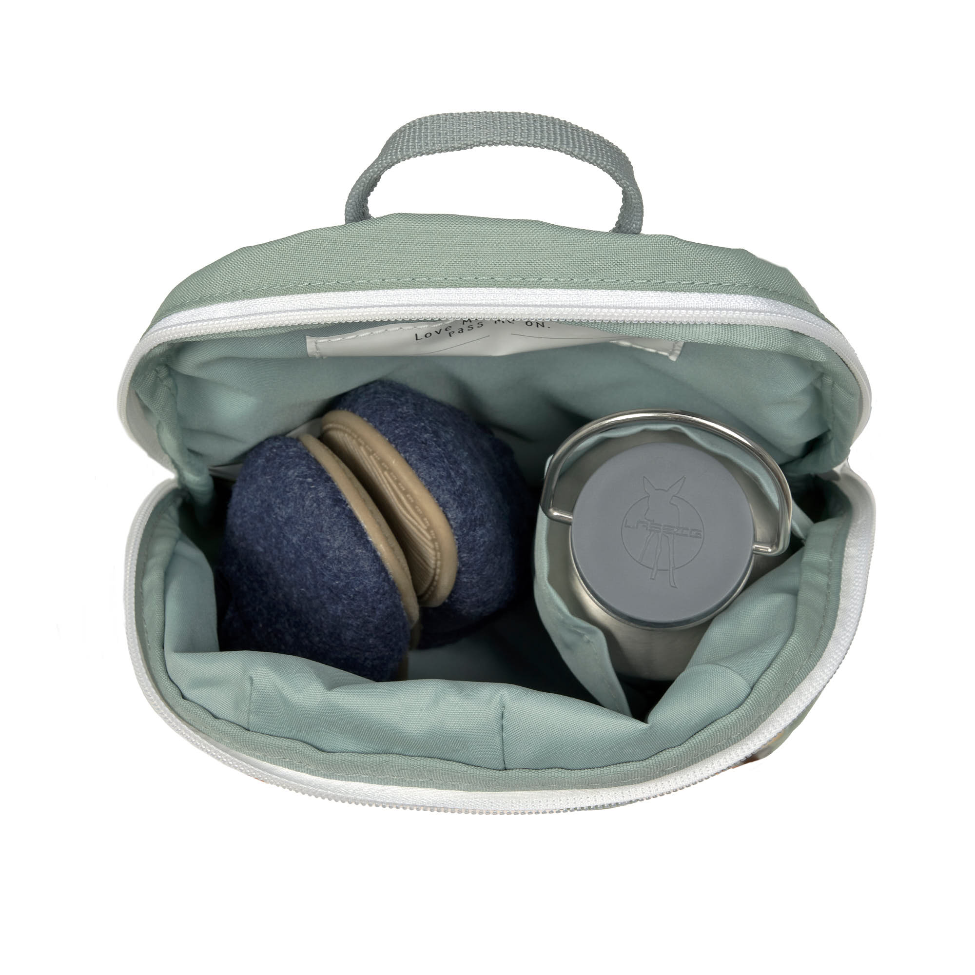 Kindergartenrucksack Tiny - Bagger, Gelb