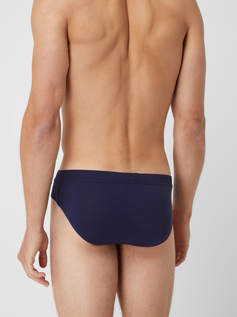 Slip mit Label-Detail in dunkelblau