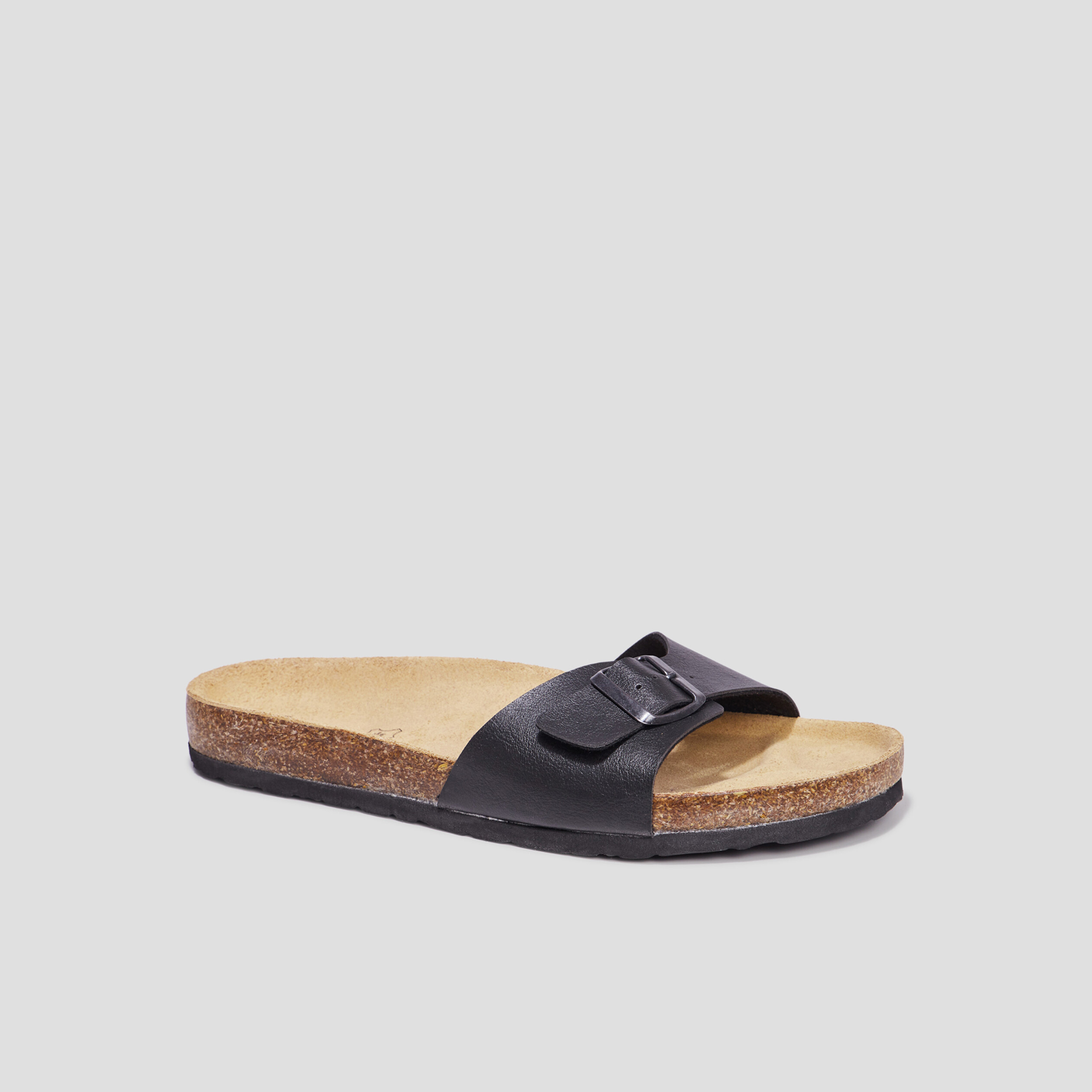 Mules avec boucles Goalitor noir homme | La Halle