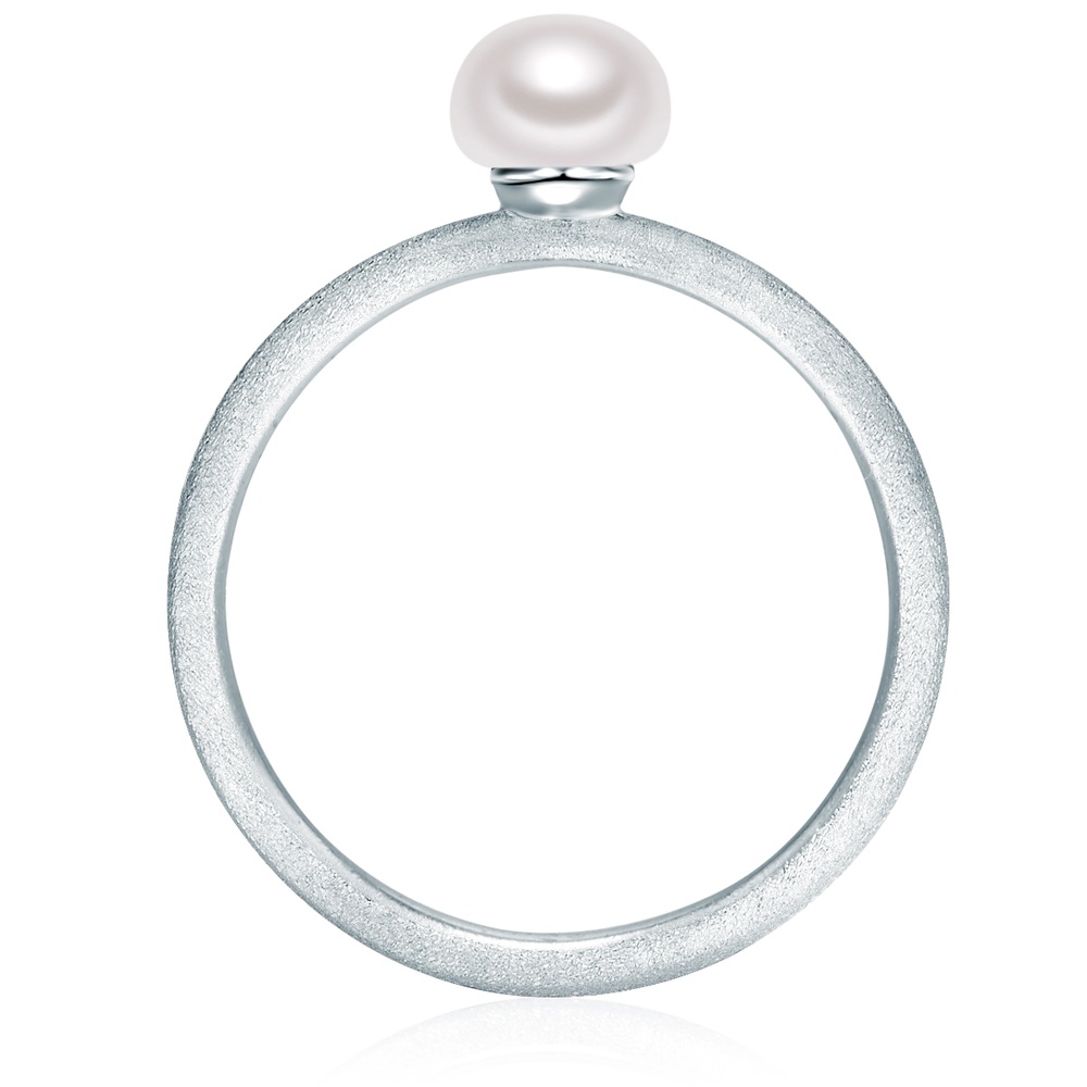 Valero Pearls Bague avec perle Argent sterling Perle de culture d'eau douce en Argent Bague
