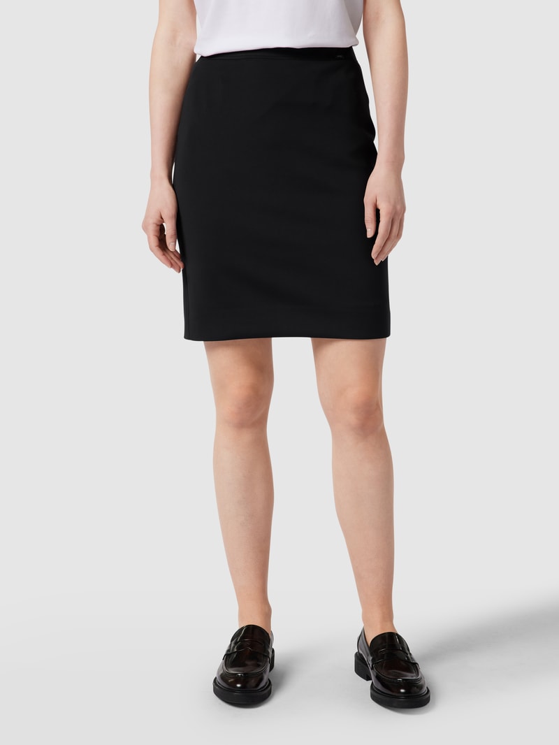 Minirock mit Label-Detail in schwarz