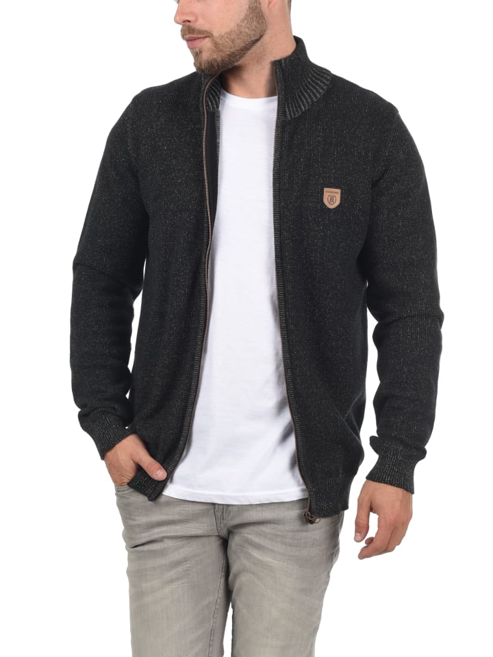 INDICODE Strickjacke IDAndy 35-099MM Cardigan mit Stehkragen in Schwarz günstig kaufen