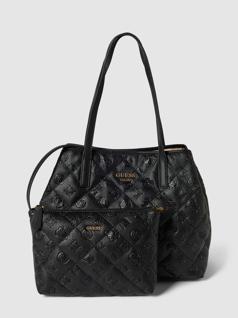 Shopper mit Strukturmuster Modell 'VIKKY' in schwarz