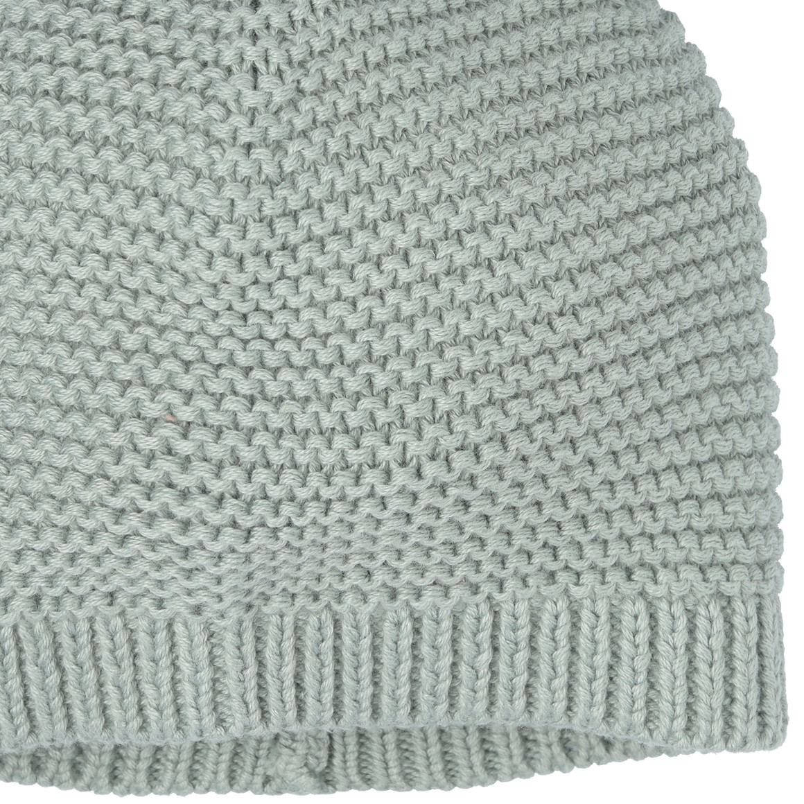 Baby Strickmütze mit Bommeln