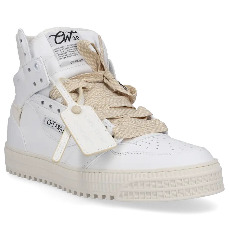 Off-White - Sneaker high 3.0 OFF COURT Kalbsleder - weiß