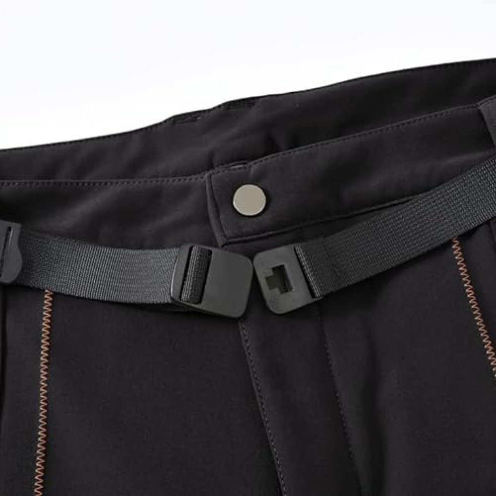 Opspring Outdoorhose Herren Wanderhose Gefüttert Softshellhose Skihose Trekkinghose