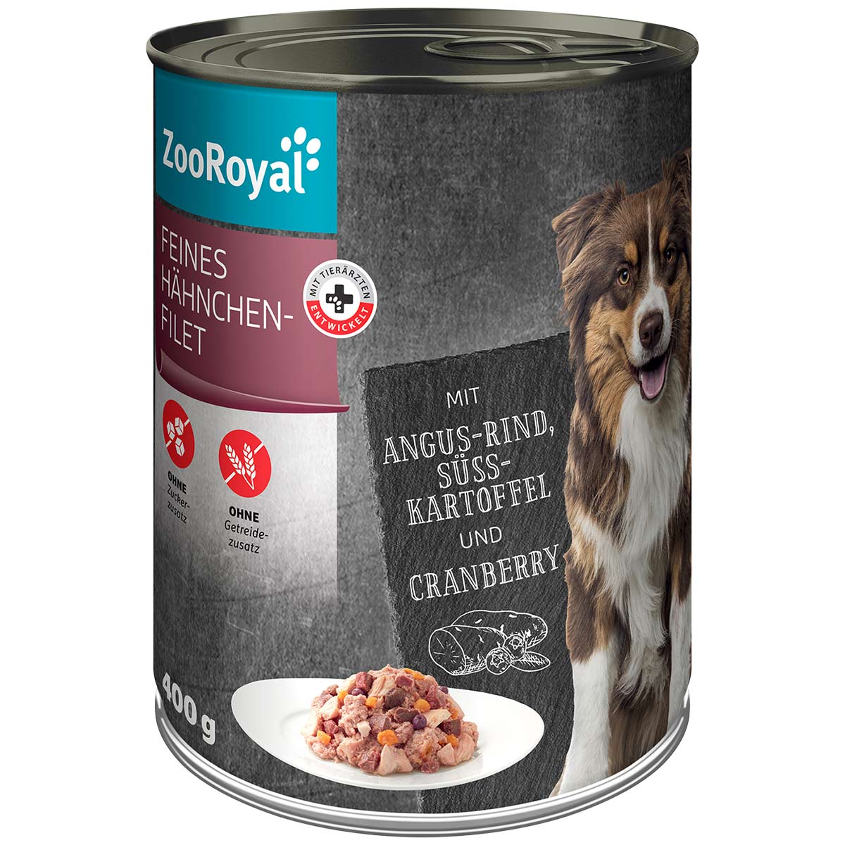 ZooRoyal Feines Hähnchenfilet Mixpaket 12x400g