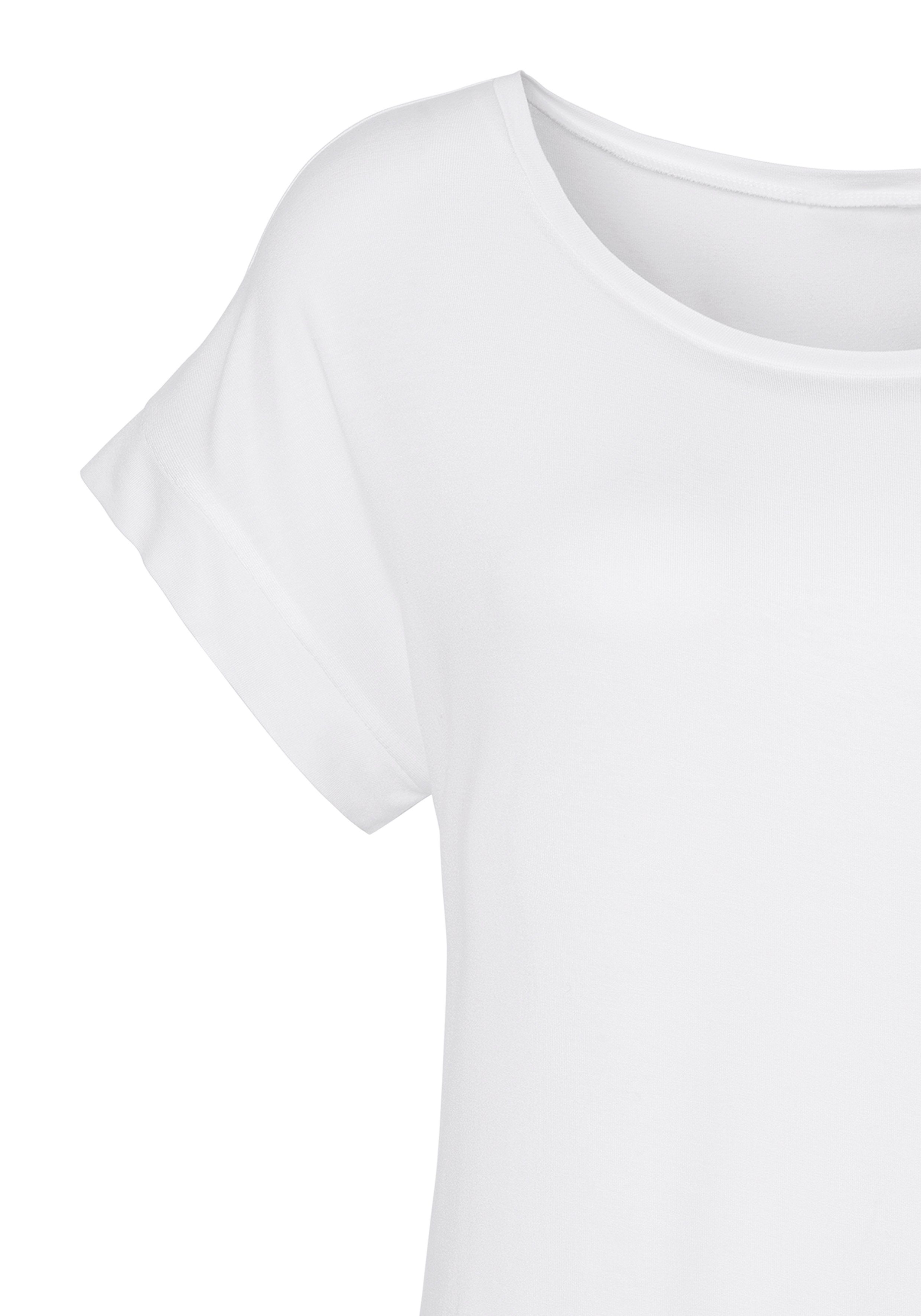 Vivance T-Shirt mit elastischem Saumabschluss