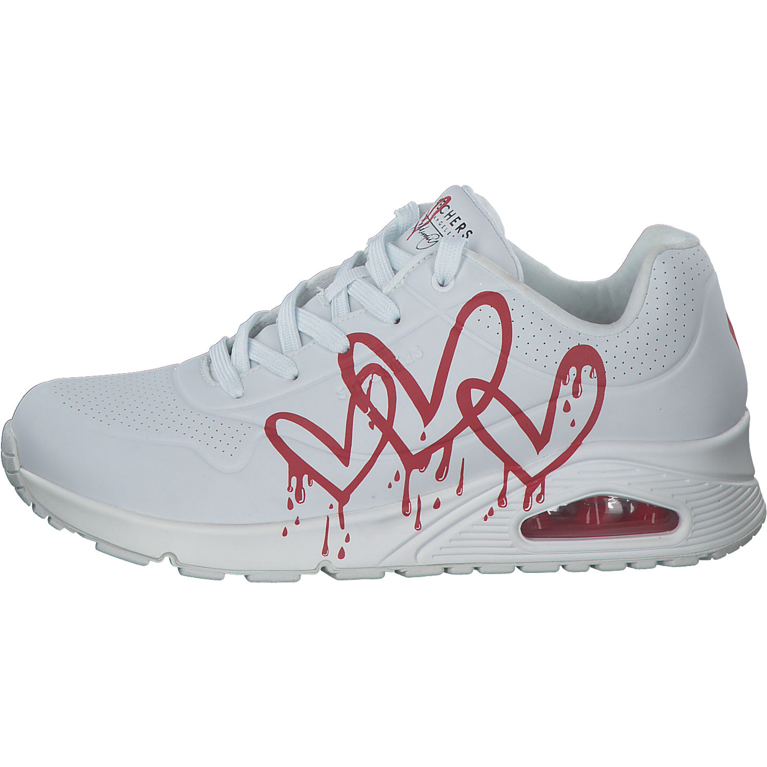 Skechers 177980, Schnürschuhe, Damen, white/red
