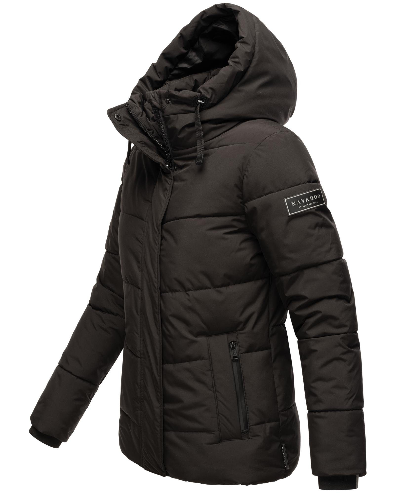 Navahoo Steppjacke Sag ja XIV Warme gesteppte Winterjacke mit Kapuze
