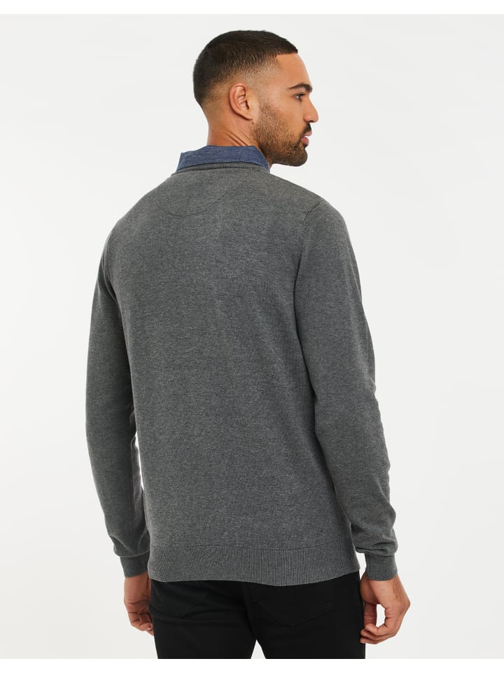 Threadbare Strickpullover THB Jumper Panda in Mid Grey Marl günstig kaufen