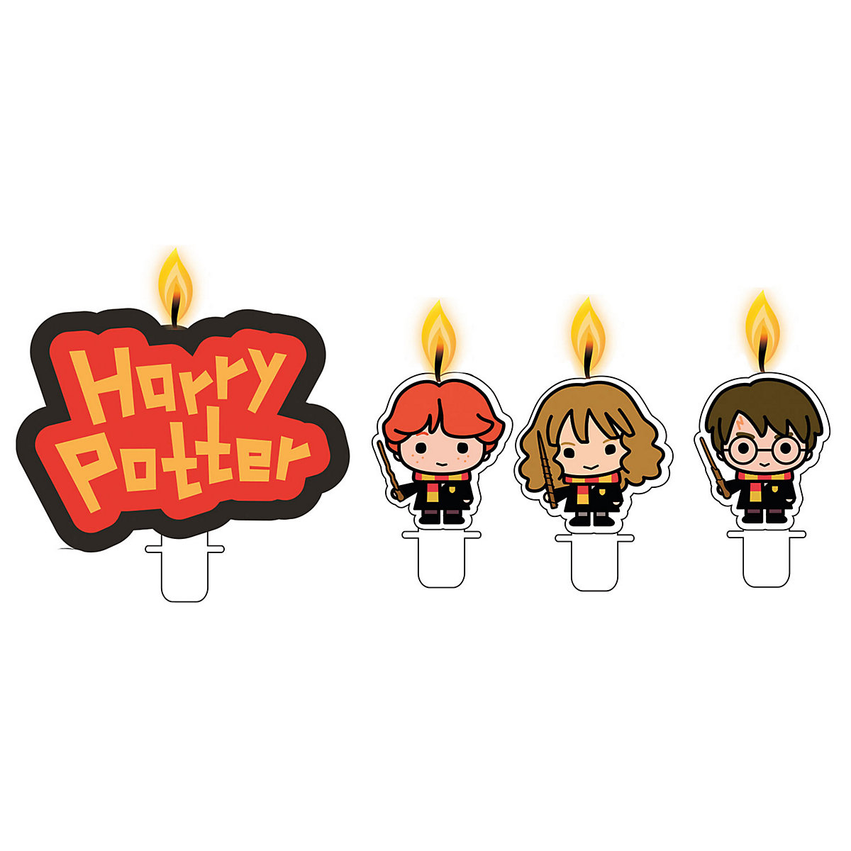 4 Pick Kerzen Harry Potter Wachs / Plastik