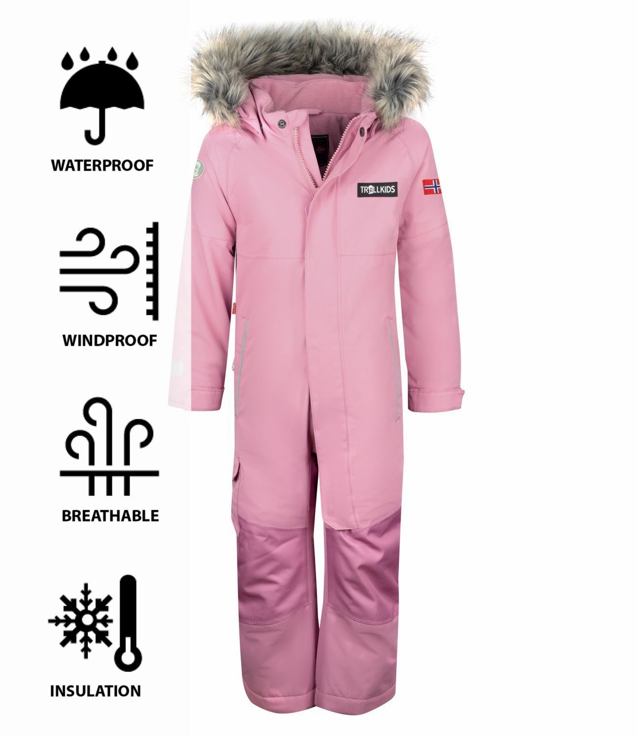 TROLLKIDS Schneeoverall Kirkenes Atmungsaktiv