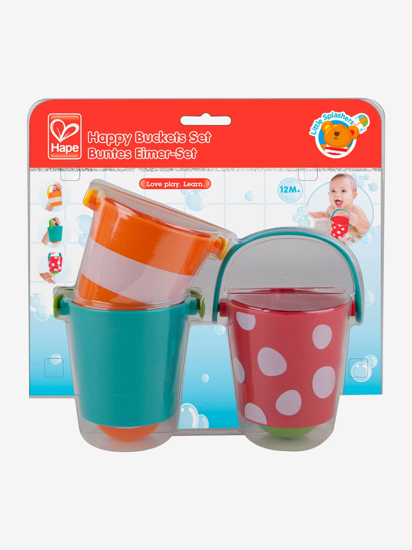 Ensemble seaux de bain HAPE multicolore