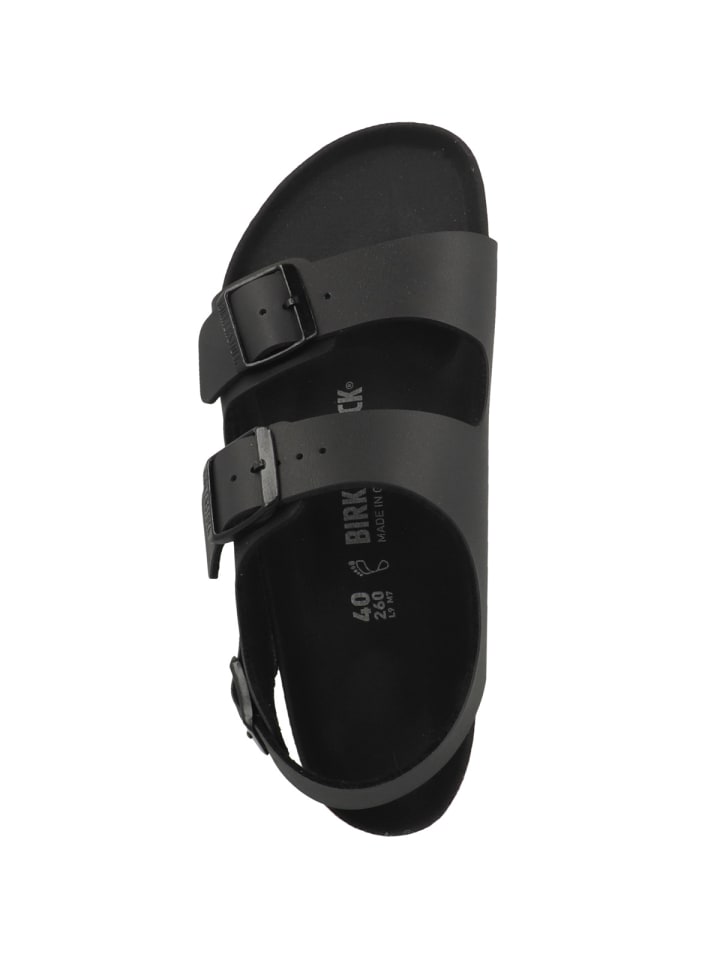 Birkenstock Sandale Milano Birko-Flor normal in schwarz günstig kaufen