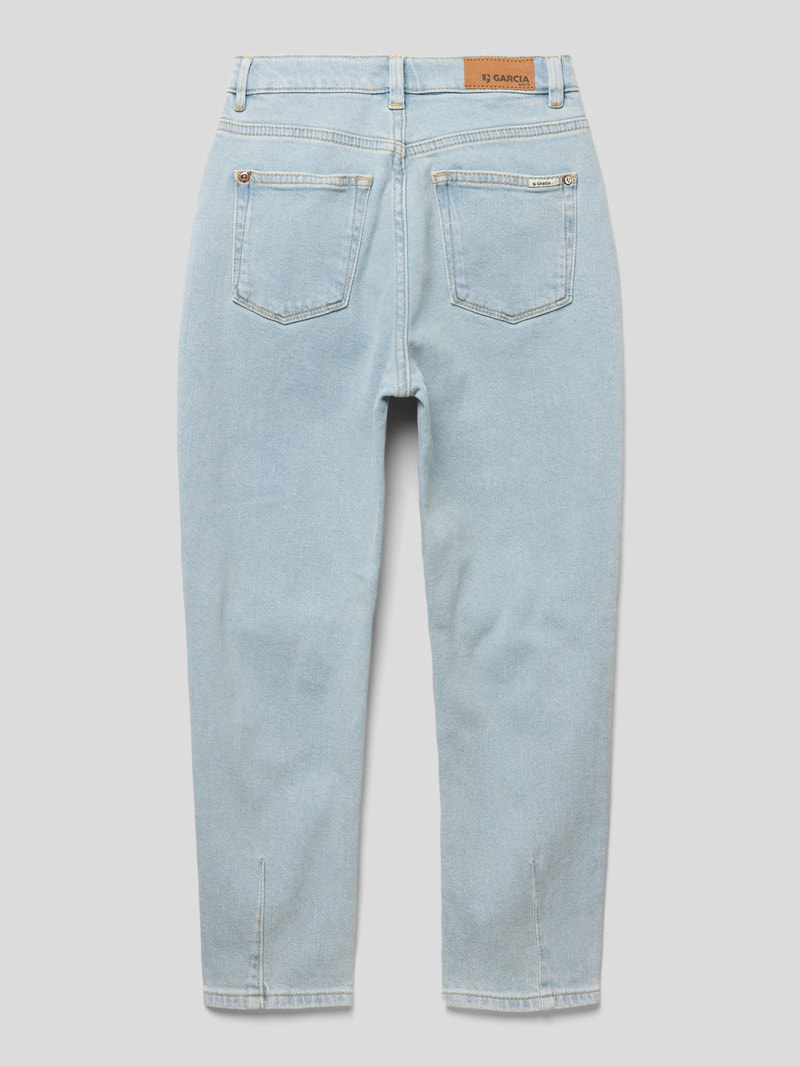 Mom Fit Jeans mit Label-Patch Modell 'EVELIN' in jeans