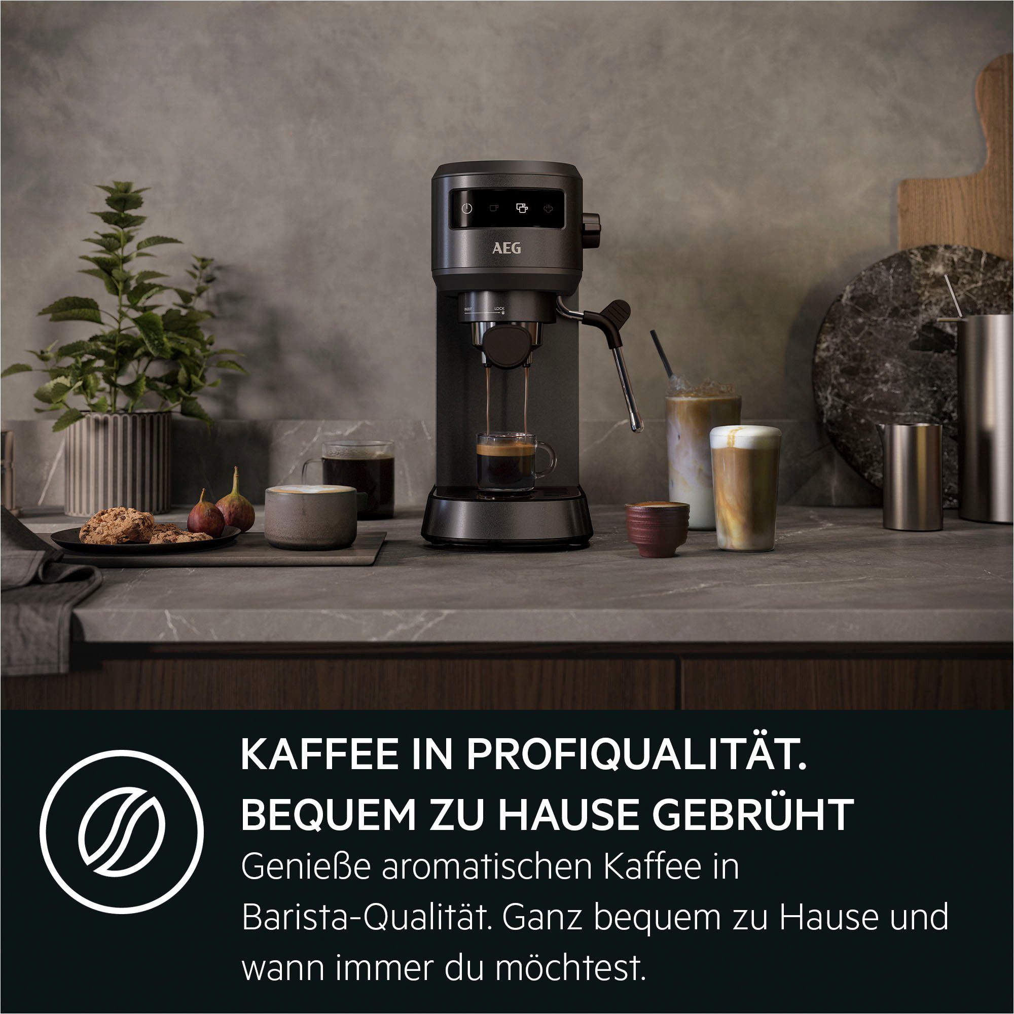 AEG Siebträgermaschine Gourmet 6 EC6-1-6BST, Korbfilter