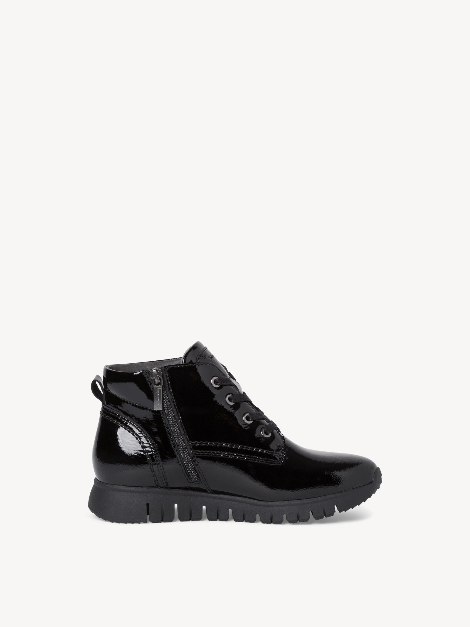 Bottine en cuir - noir