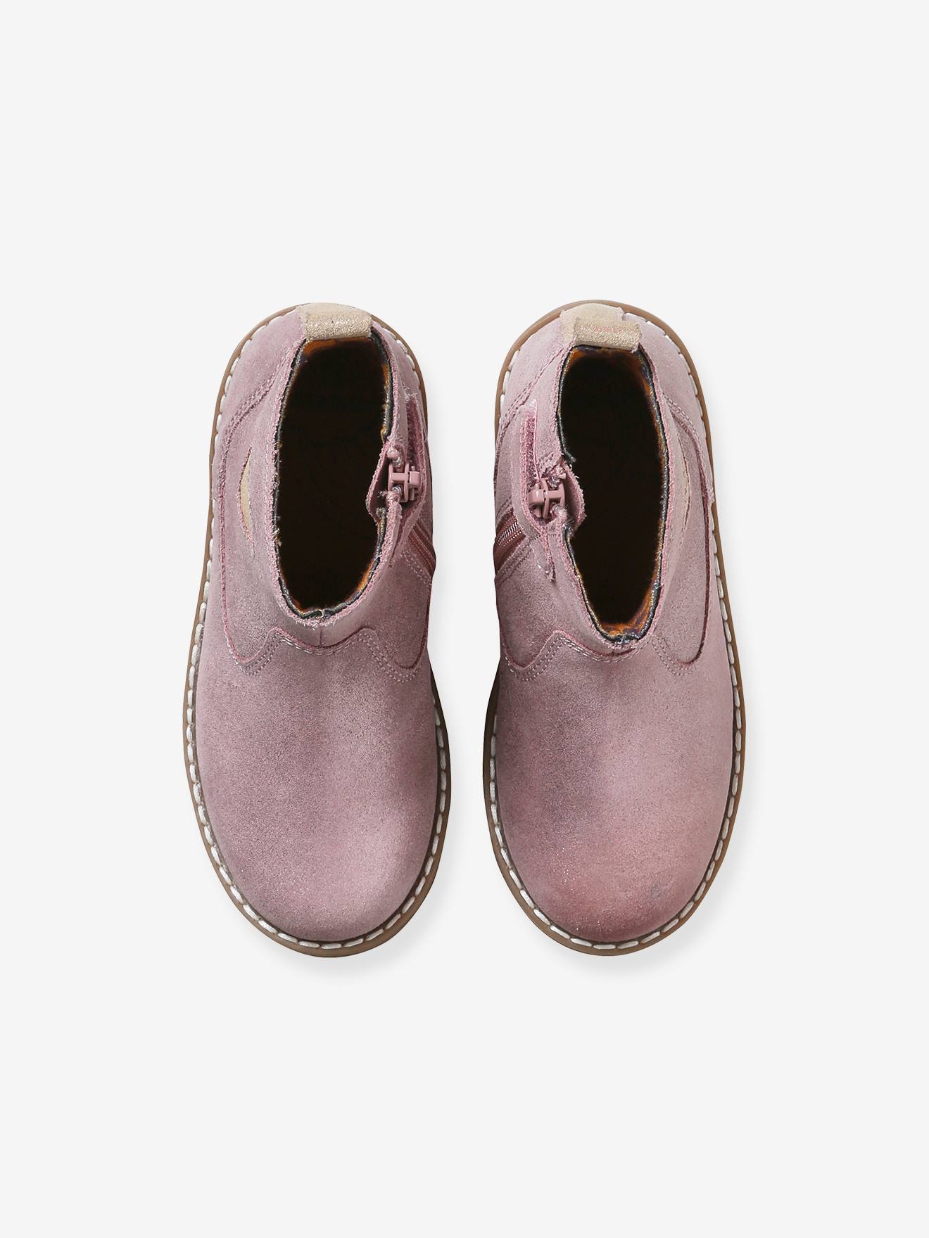 Vertbaudet Mädchen Boots mit Anziehtrick - rosa