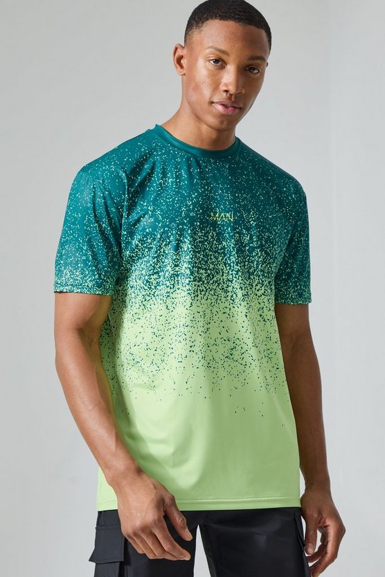 Man Active grünes Ombre T-Shirt