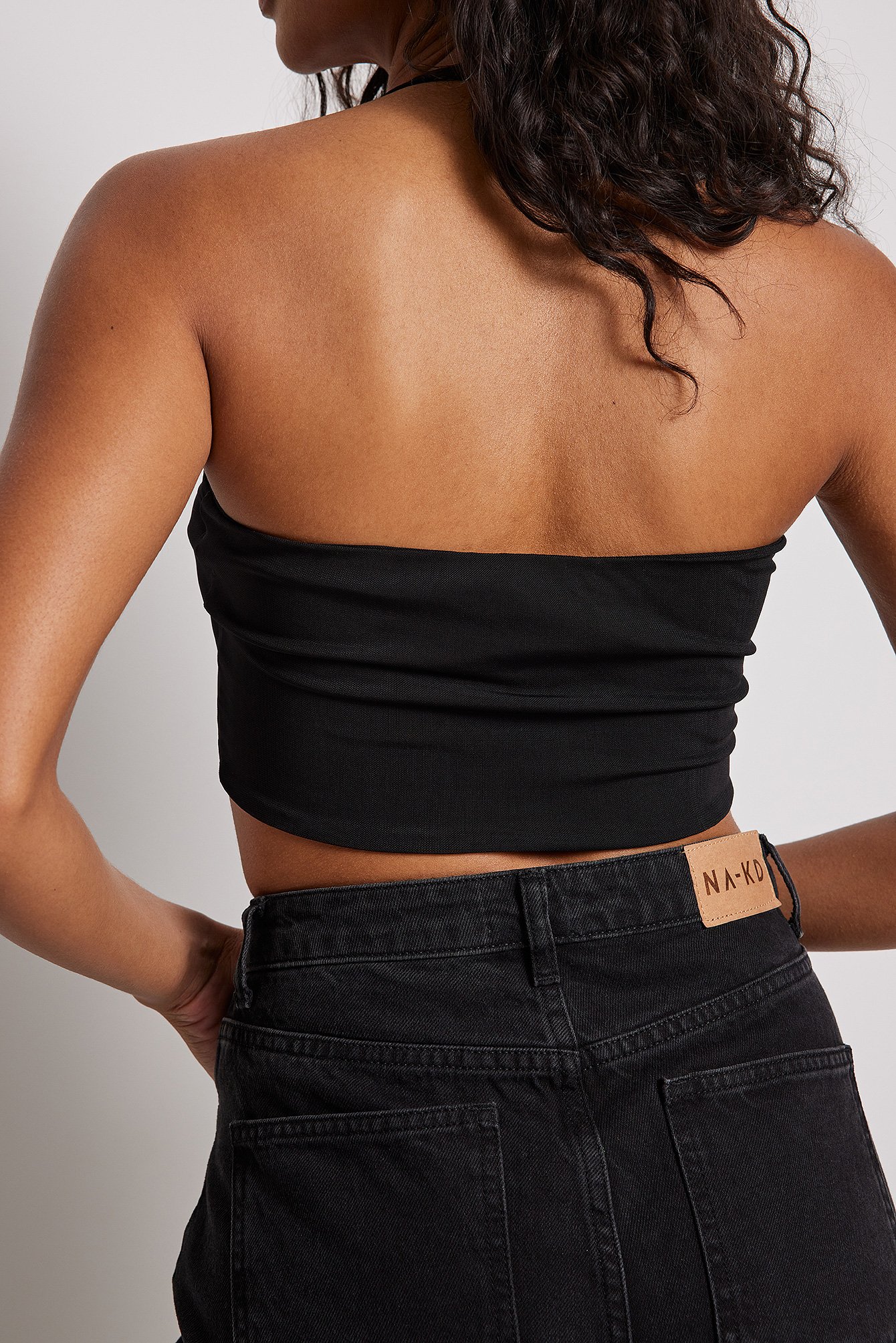 Neckholder-Netz-Top