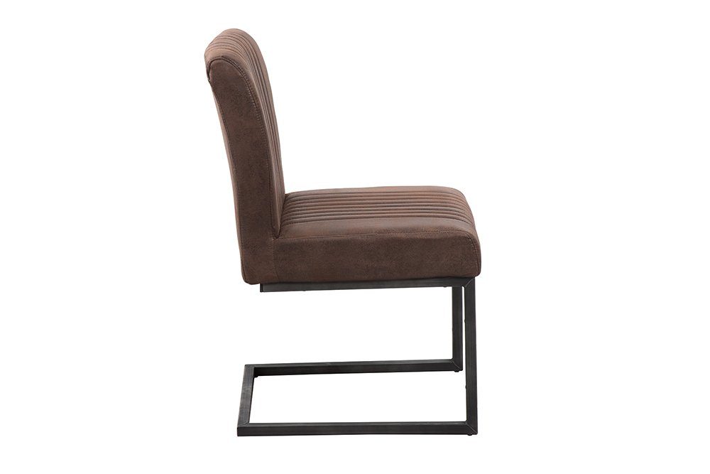 riess-ambiente Freischwinger BIG ASTON FARBWAHL, Esszimmer · Microfaser · Metall · Federkern · Industrial