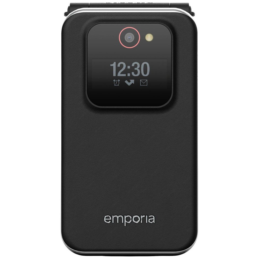 Emporia Emporia JOY Senioren-Klapp-Handy SOS Taste Schwarz Seniorenhandy (2.8 Zoll, 2 MP Kamera)