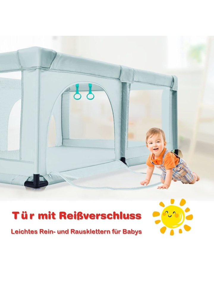 COSTWAY Laufgitter 120 x 190cm in Blau günstig kaufen onesize
