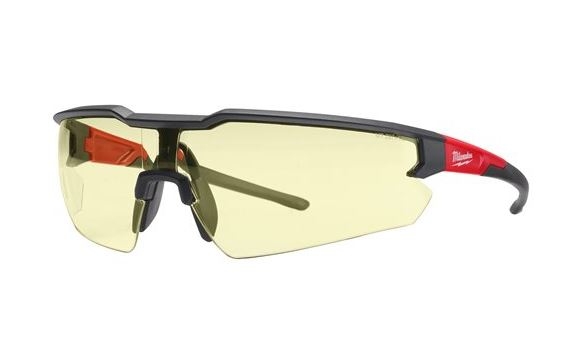 Milwaukee Zubehör 4932478927 Schutzbrille Gelb – Kratzfest & Antibeschlag – 1 Stück