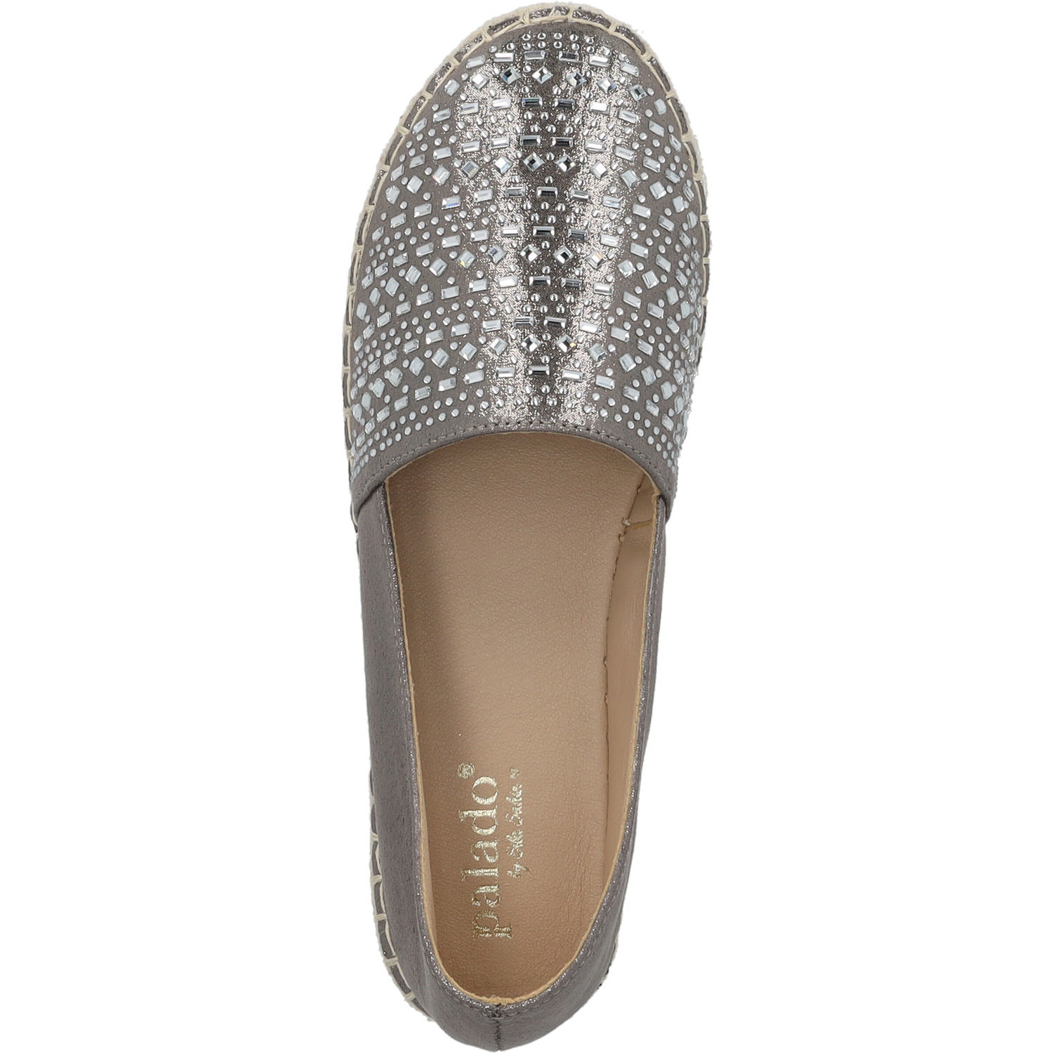 Palado Chesu by Sila Sahin, Espadrilles, Damen, Grau Metallic