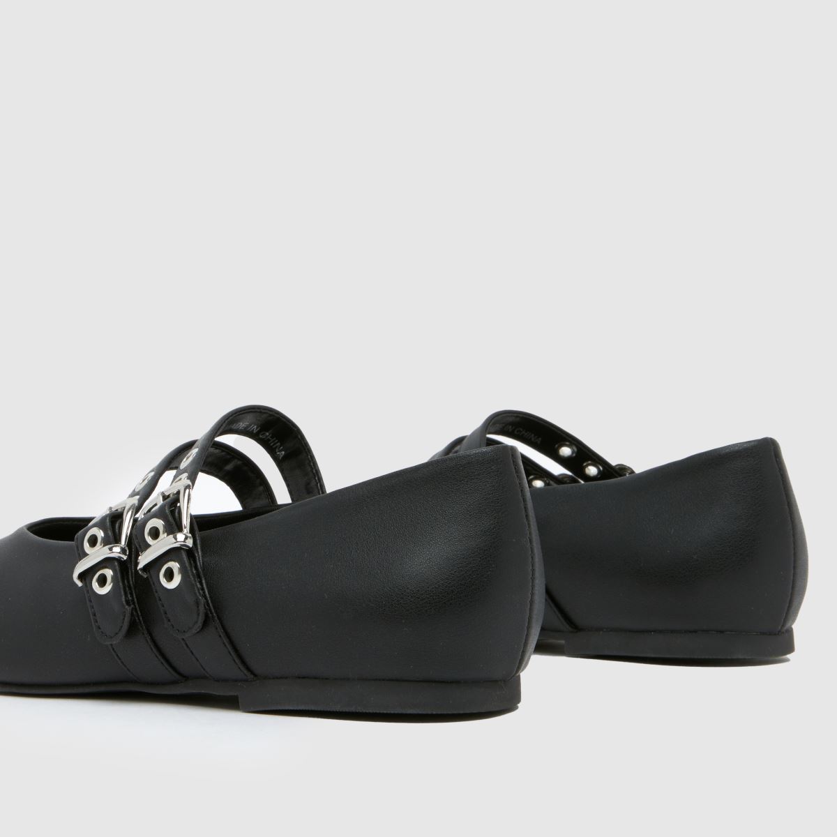 Schuh – Livy – Svarta ballerinaskor med platta tå