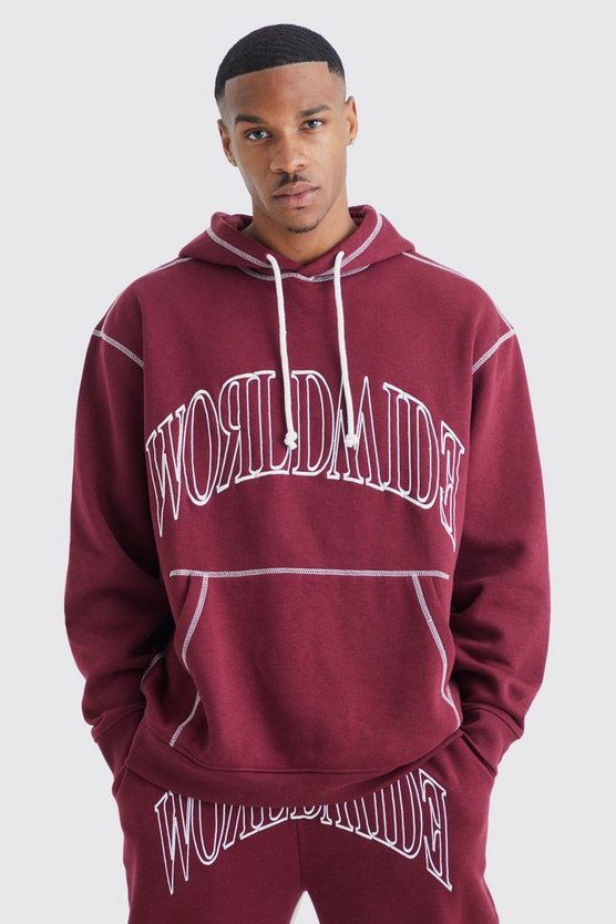Oversize Worldwide Trainingsanzug mit Kapuze