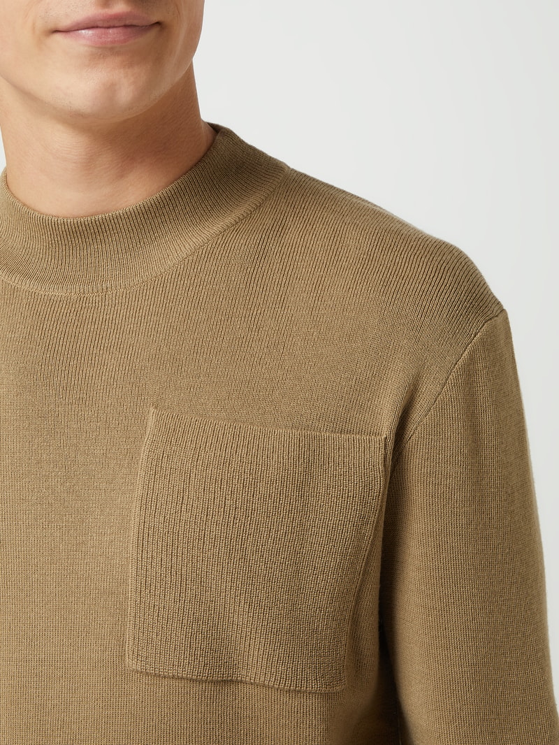 Pullover mit Woll-Anteil Modell 'Hamilton' in beige