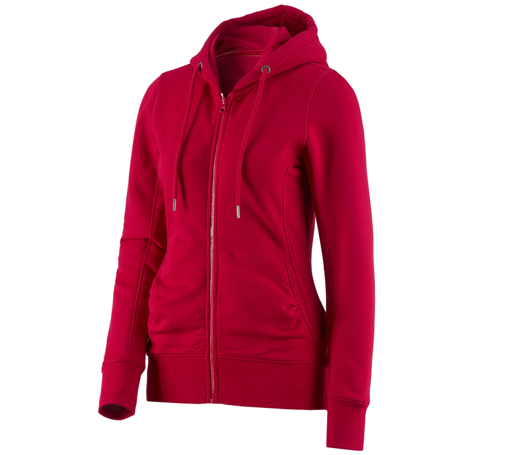 e.s. Hoody-Sweatjacke poly cotton, Damen